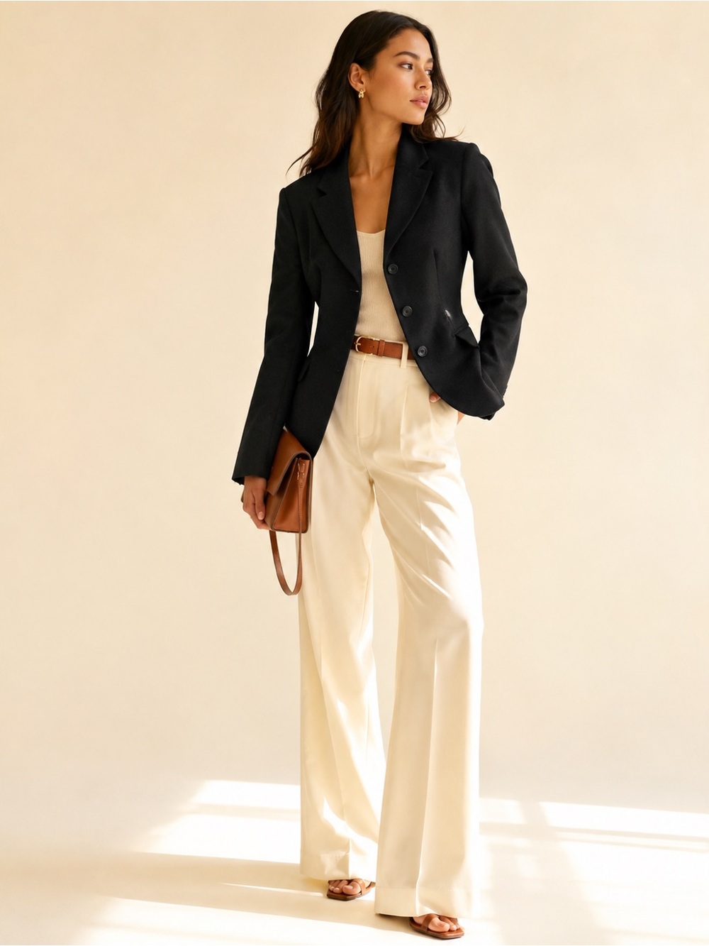 DS Debbie Shuchat Wool Cashmere Angora Blazer Quiet Luxury 3 buttons Sz 2